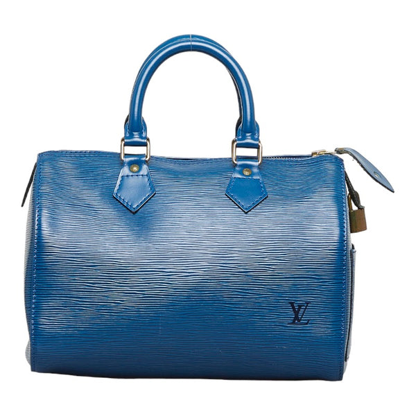 ルイ ヴィトン エピ スピーディ25 ハンドバッグ ミニボストンバッグ M43015 トレドブルー レザー レディース LOUIS VUITTON 【中古】