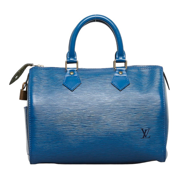 ルイ ヴィトン エピ スピーディ25 ハンドバッグ ミニボストンバッグ M43015 トレドブルー レザー レディース LOUIS VUITTON 【中古】