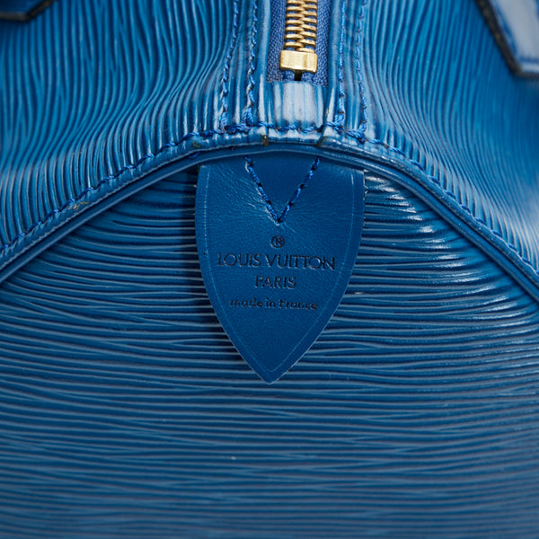 ルイ ヴィトン エピ スピーディ25 ハンドバッグ ミニボストンバッグ M43015 トレドブルー レザー レディース LOUIS VUITTON 【中古】