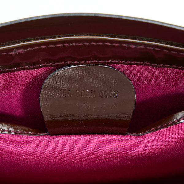 グッチ クラッチバッグ 004 2046 0636 パープル スウェード エナメル レディース GUCCI 【中古】