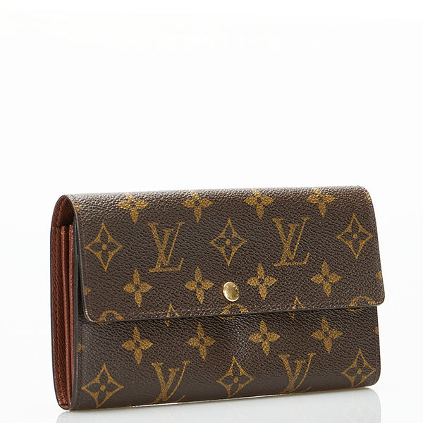 ルイ ヴィトン モノグラム ポシェット ポルトモネクレディ 長財布 M61725 ブラウン PVC レディース LOUIS VUITTON 【中古】