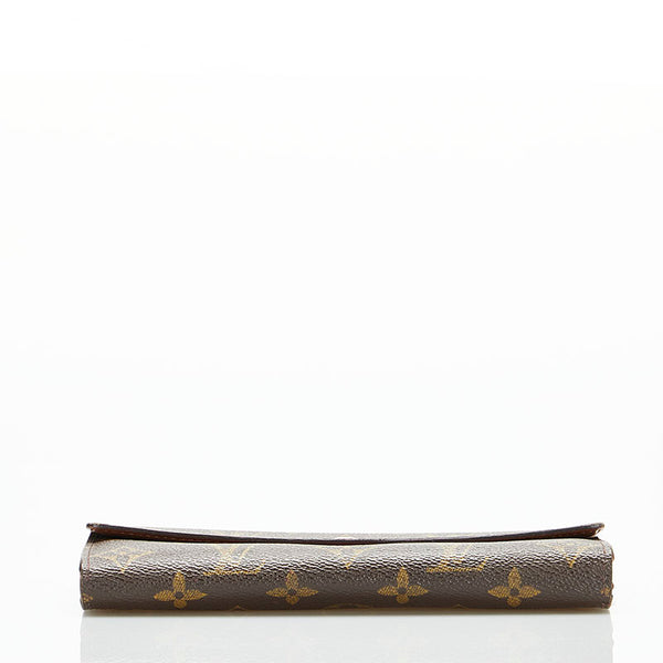 ルイ ヴィトン モノグラム ポシェット ポルトモネクレディ 長財布 M61725 ブラウン PVC レディース LOUIS VUITTON 【中古】