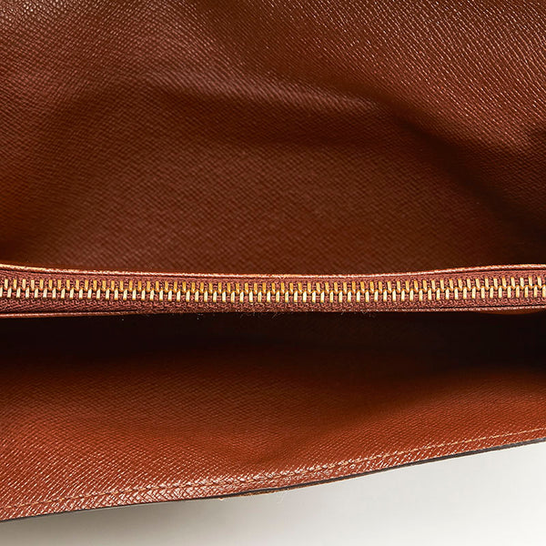 ルイ ヴィトン モノグラム ポシェット ポルトモネクレディ 長財布 M61725 ブラウン PVC レディース LOUIS VUITTON 【中古】