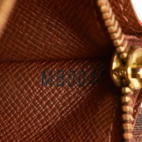 ルイ ヴィトン モノグラム ポシェット ポルトモネクレディ 長財布 M61725 ブラウン PVC レディース LOUIS VUITTON 【中古】