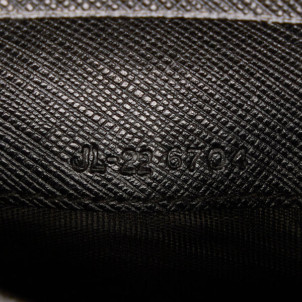 サルヴァトーレフェラガモ ガンチーニ 二つ折り財布 ブラック レザー レディース Salvatore Ferragamo 【中古】