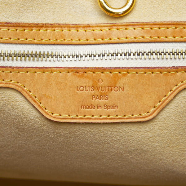 ルイ ヴィトン ダミエ アズール ハムステッドMM ショルダーバッグ トートバッグ N51206 ホワイト PVC レザー レディース LOUIS VUITTON 【中古】