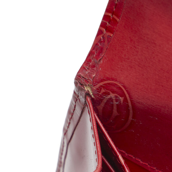 カルティエ ハッピーバースデー 長財布 ピンク エナメル レディース CARTIER 【中古】