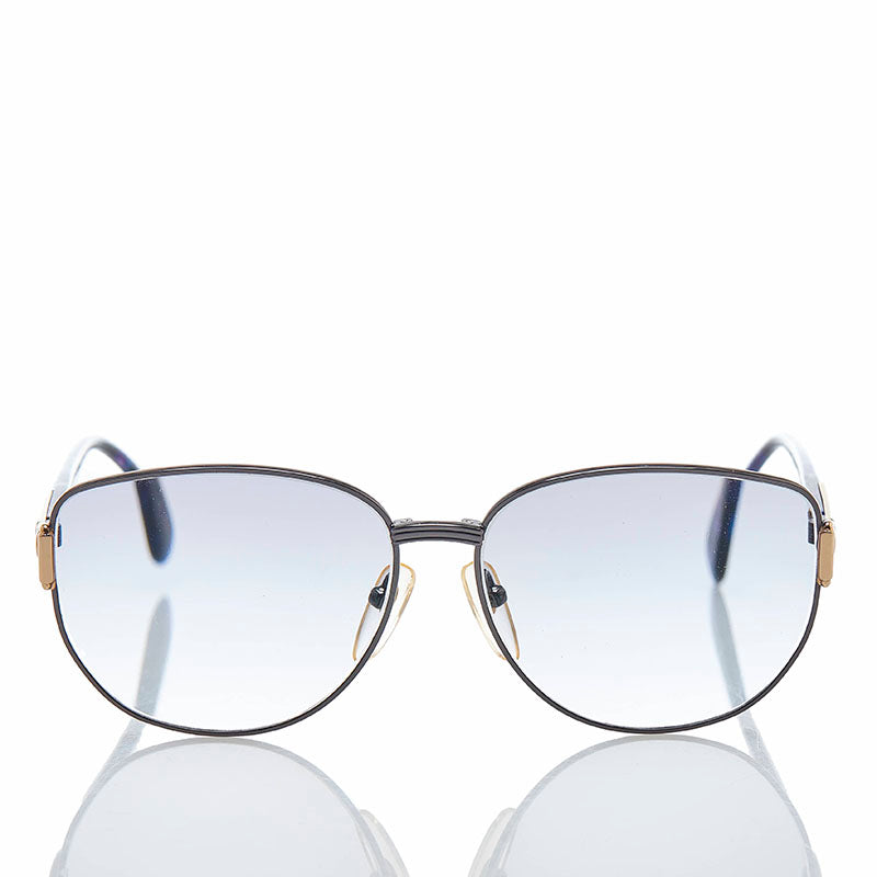 サンローラン UV Protection サングラス ネイビー パープル プラスチック ユニセックス SAINT LAURENT 【中古】