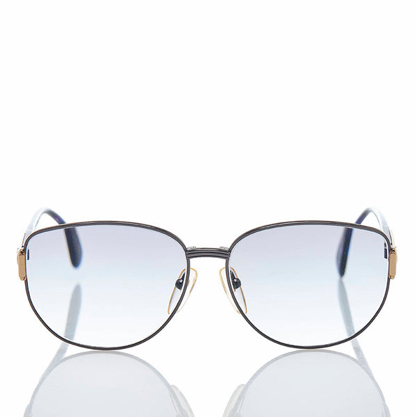 サンローラン UV Protection サングラス ネイビー パープル プラスチック ユニセックス SAINT LAURENT 【中古】