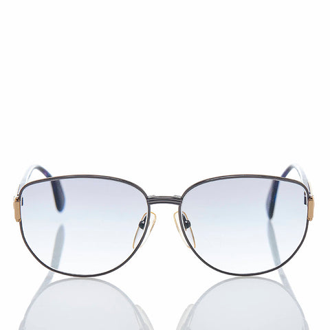 サンローラン UV Protection サングラス ネイビー パープル プラスチック ユニセックス SAINT LAURENT 【中古】