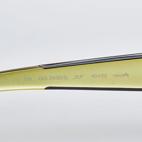 グッチ サングラス GG2430/S グリーン プラスチック レディース GUCCI 【中古】