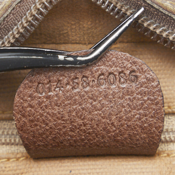 グッチ GGスプリーム セカンドバッグ 014.58.6086 ブラウン PVC レザー レディース GUCCI 【中古】