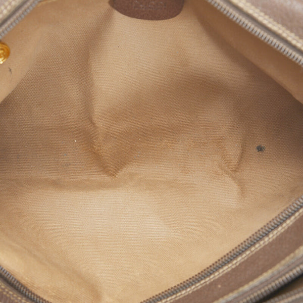 グッチ GGスプリーム セカンドバッグ 014.58.6086 ブラウン PVC レザー レディース GUCCI 【中古】