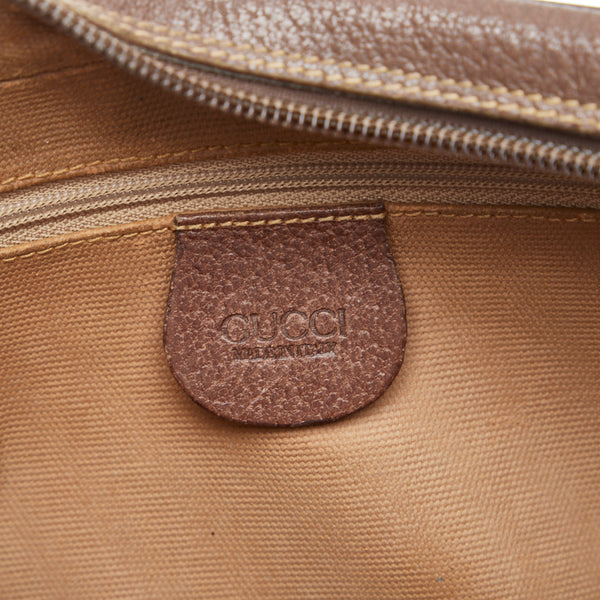 グッチ GGスプリーム セカンドバッグ 014.58.6086 ブラウン PVC レザー レディース GUCCI 【中古】