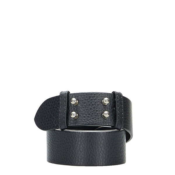 バーバリー ベルト ブラック レザー レディース BURBERRY 【中古】