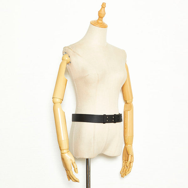 バーバリー ベルト ブラック レザー レディース BURBERRY 【中古】