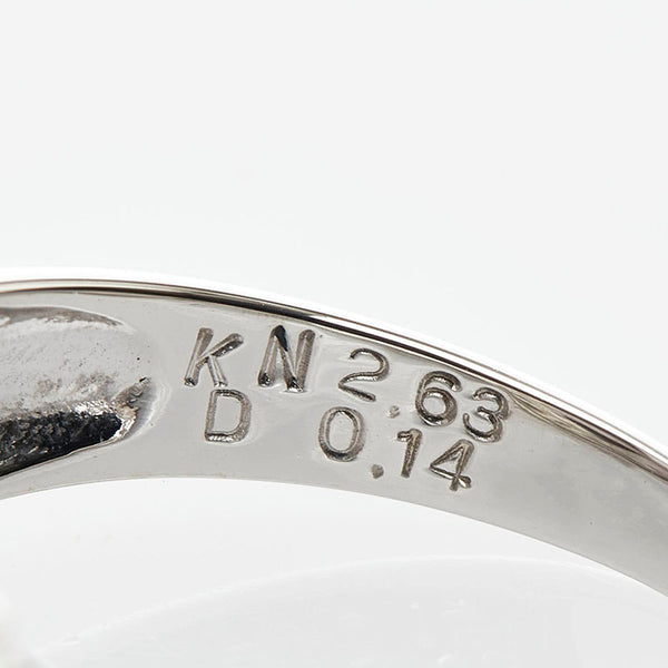 Pt900 プラチナ クンツアイト2.63ct ダイヤ0.14ct リング 指輪 レディース 13号 【中古】
