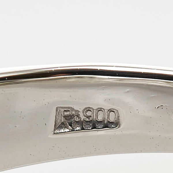 Pt900 プラチナ キャッツアイ1.20ct ダイヤ0.50ct リング 指輪 レディース 12号 【中古】