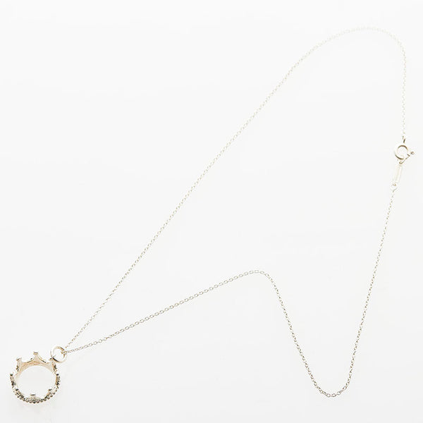 ティファニー クラウンチャーム 王冠 ネックレス SV925 シルバー レディース TIFFANY&Co. 【中古】