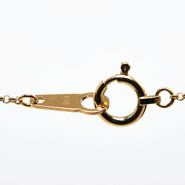 タサキ K18YG イエローゴールド ダイヤ0.03ct ハート ネックレス ペンダント レディース TASAKI 【中古】