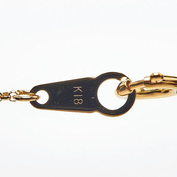 タサキ K18YG イエローゴールド ダイヤ0.03ct ハート ネックレス ペンダント レディース TASAKI 【中古】