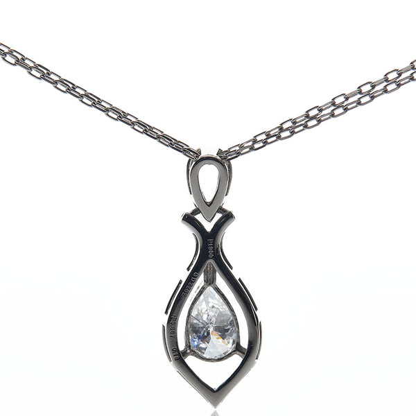 ノーブランド Pt900 プラチナ K14WG ホワイトゴールド ダイヤ0.867ct ダイヤ0.18ct ペンダント ネックレス  no brand 【中古】