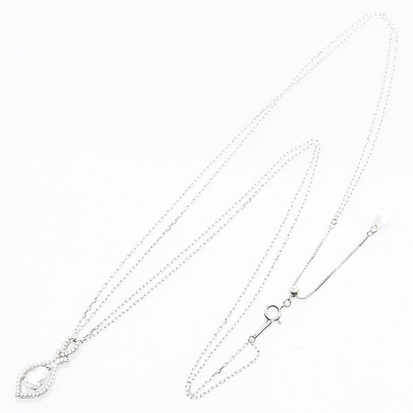 ノーブランド Pt900 プラチナ K14WG ホワイトゴールド ダイヤ0.867ct ダイヤ0.18ct ペンダント ネックレス  no brand 【中古】
