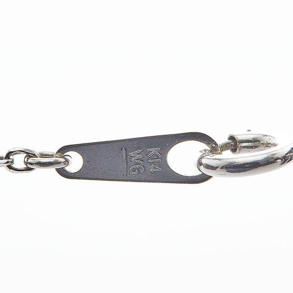 ノーブランド Pt900 プラチナ K14WG ホワイトゴールド ダイヤ0.867ct ダイヤ0.18ct ペンダント ネックレス  no brand 【中古】