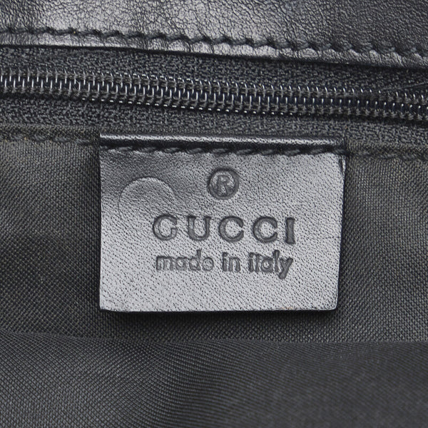 グッチ ハンドバッグ 76479 ブラック フリース レザー レディース GUCCI 【中古】