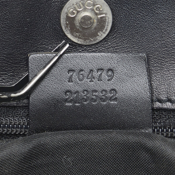 グッチ ハンドバッグ 76479 ブラック フリース レザー レディース GUCCI 【中古】