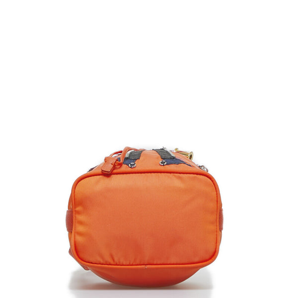 プラダ ハンドバッグ LN03669 オレンジ マルチカラー ナイロン レディース PRADA 【中古】