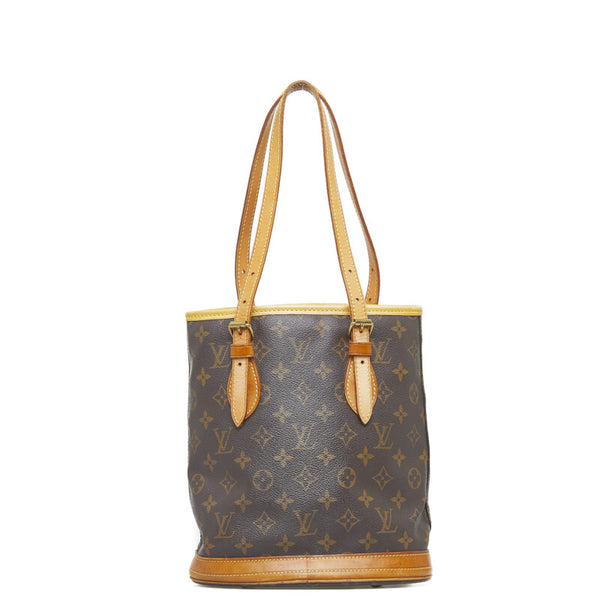 ルイ ヴィトン モノグラム バケットPM トートバッグ ショルダーバッグ M42238 ブラウン PVC レザー レディース LOUIS VUITTON 【中古】