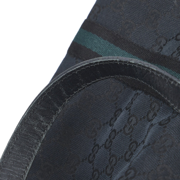 グッチ GGキャンバス シェリー ハンドバッグ トートバッグ 139260 ブラック キャンバス レザー レディース GUCCI 【中古】