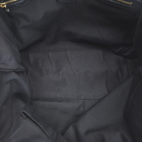 グッチ GGキャンバス シェリー ハンドバッグ トートバッグ 139260 ブラック キャンバス レザー レディース GUCCI 【中古】