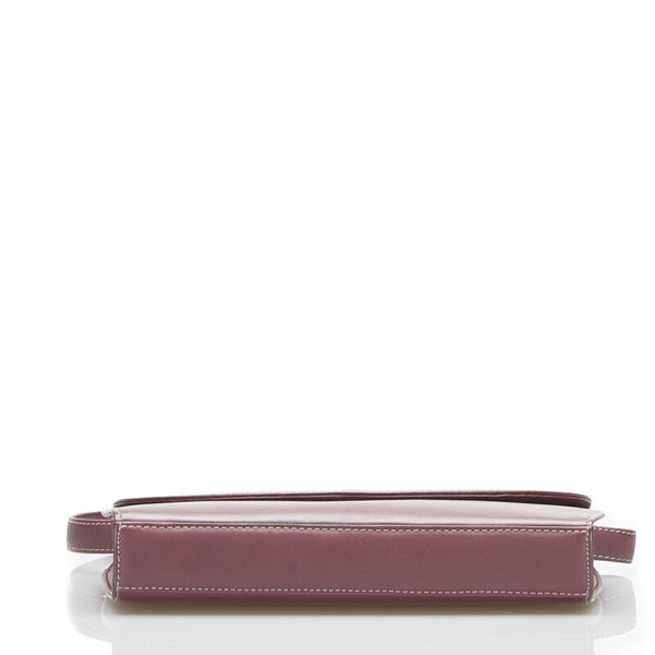 カルティエ マストライン 斜め掛け ショルダーバッグ ボルドー レッド レザー レディース CARTIER 【中古】