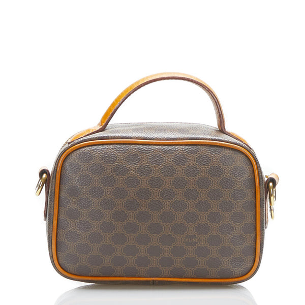 セリーヌ マカダム ハンドバッグ ショルダーバッグ 2WAY M94 ブラウン PVC レザー レディース CELINE 【中古】