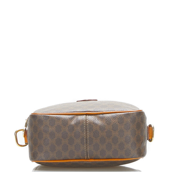 セリーヌ マカダム ハンドバッグ ショルダーバッグ 2WAY M94 ブラウン PVC レザー レディース CELINE 【中古】