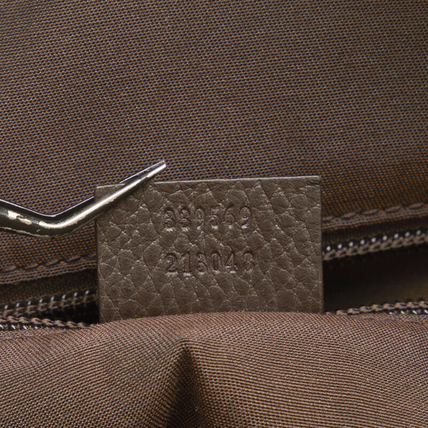 グッチ GGクリスタル 斜め掛け ショルダーバッグ 339569 ブラウン PVC レザー レディース GUCCI 【中古】