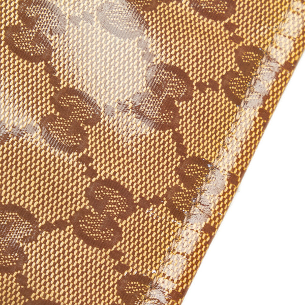 グッチ GGクリスタル 斜め掛け ショルダーバッグ 339569 ブラウン PVC レザー レディース GUCCI 【中古】