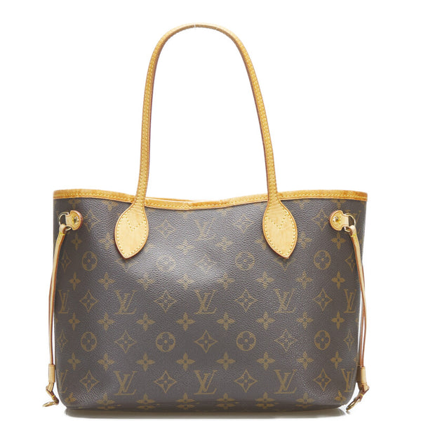 ルイ ヴィトン モノグラム ネヴァーフルPM ハンドバッグ トートバッグ M40155 ブラウン PVC レザー レディース LOUIS VUITTON 【中古】