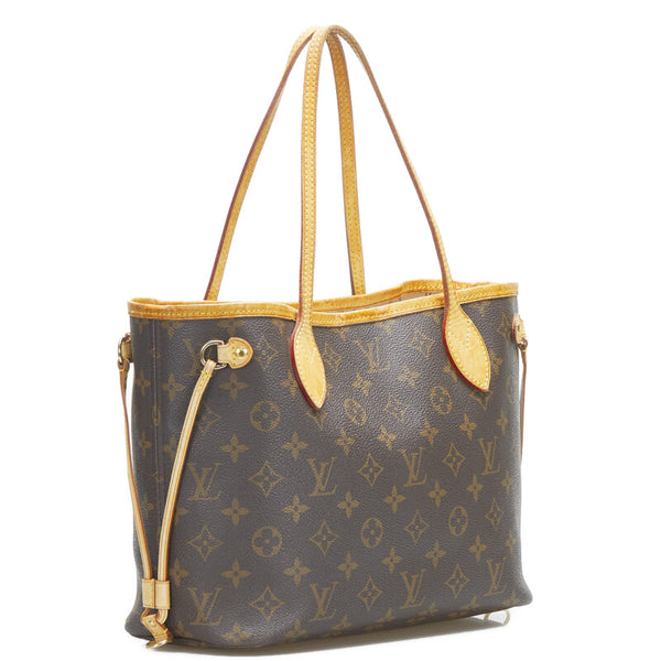 ルイ ヴィトン モノグラム ネヴァーフルPM ハンドバッグ トートバッグ M40155 ブラウン PVC レザー レディース LOUIS VUITTON 【中古】