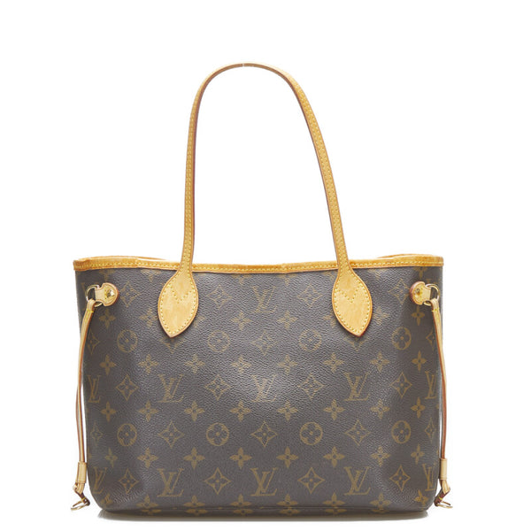 ルイ ヴィトン モノグラム ネヴァーフルPM ハンドバッグ トートバッグ M40155 ブラウン PVC レザー レディース LOUIS VUITTON 【中古】