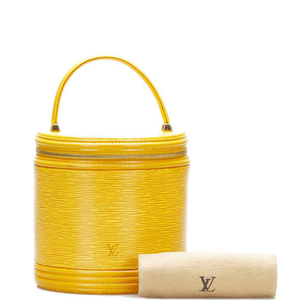 ルイ ヴィトン エピ カンヌ ハンドバッグ バニティバッグ M48039 タッシリイエロー レザー レディース LOUIS VUITTON 【中古】