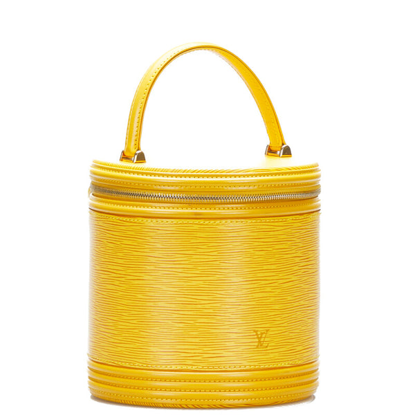 ルイ ヴィトン エピ カンヌ ハンドバッグ バニティバッグ M48039 タッシリイエロー レザー レディース LOUIS VUITTON 【中古】