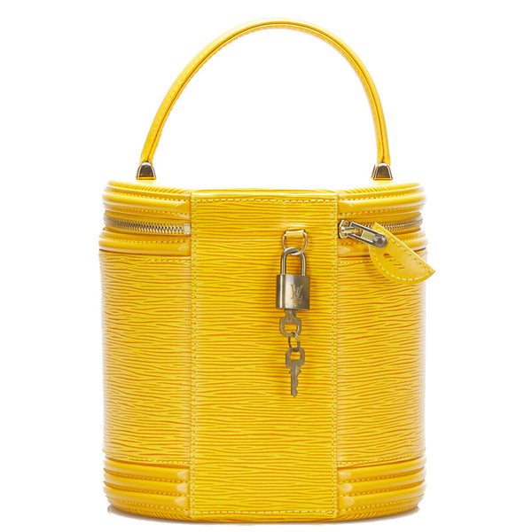 ルイ ヴィトン エピ カンヌ ハンドバッグ バニティバッグ M48039 タッシリイエロー レザー レディース LOUIS VUITTON 【中古】