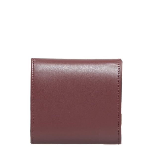 カルティエ コインケース ボルドー レザー レディース CARTIER 【中古】