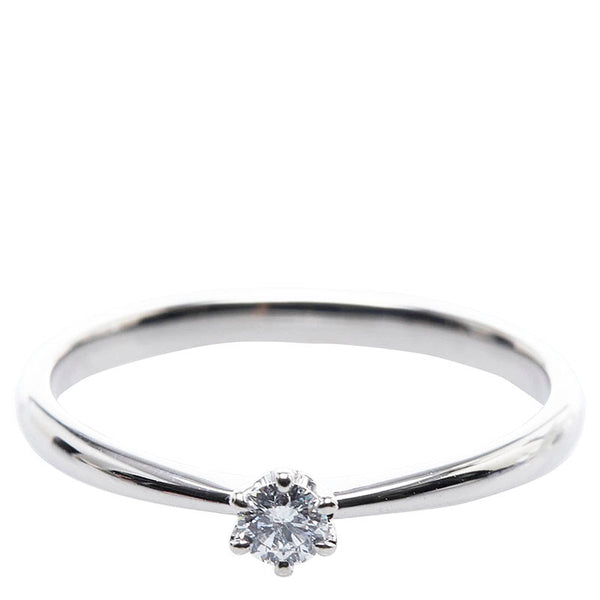 Pt900 プラチナ ダイヤ0.087ct リング 指輪 レディース 9.5号 【中古】