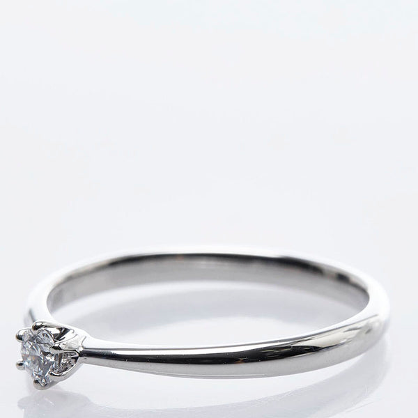 Pt900 プラチナ ダイヤ0.087ct リング 指輪 レディース 9.5号 【中古】