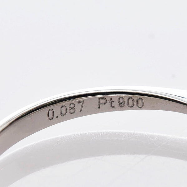 Pt900 プラチナ ダイヤ0.087ct リング 指輪 レディース 9.5号 【中古】