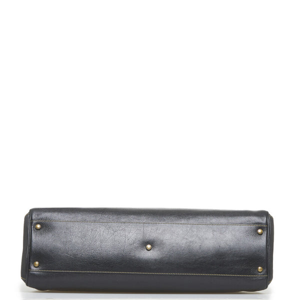 カルティエ マルチェロMM ハンドバッグ トートバッグ ブラック レザー レディース CARTIER 【中古】